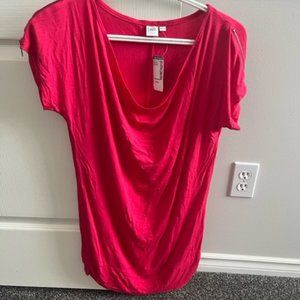 Hot pink tunic short sleeved top